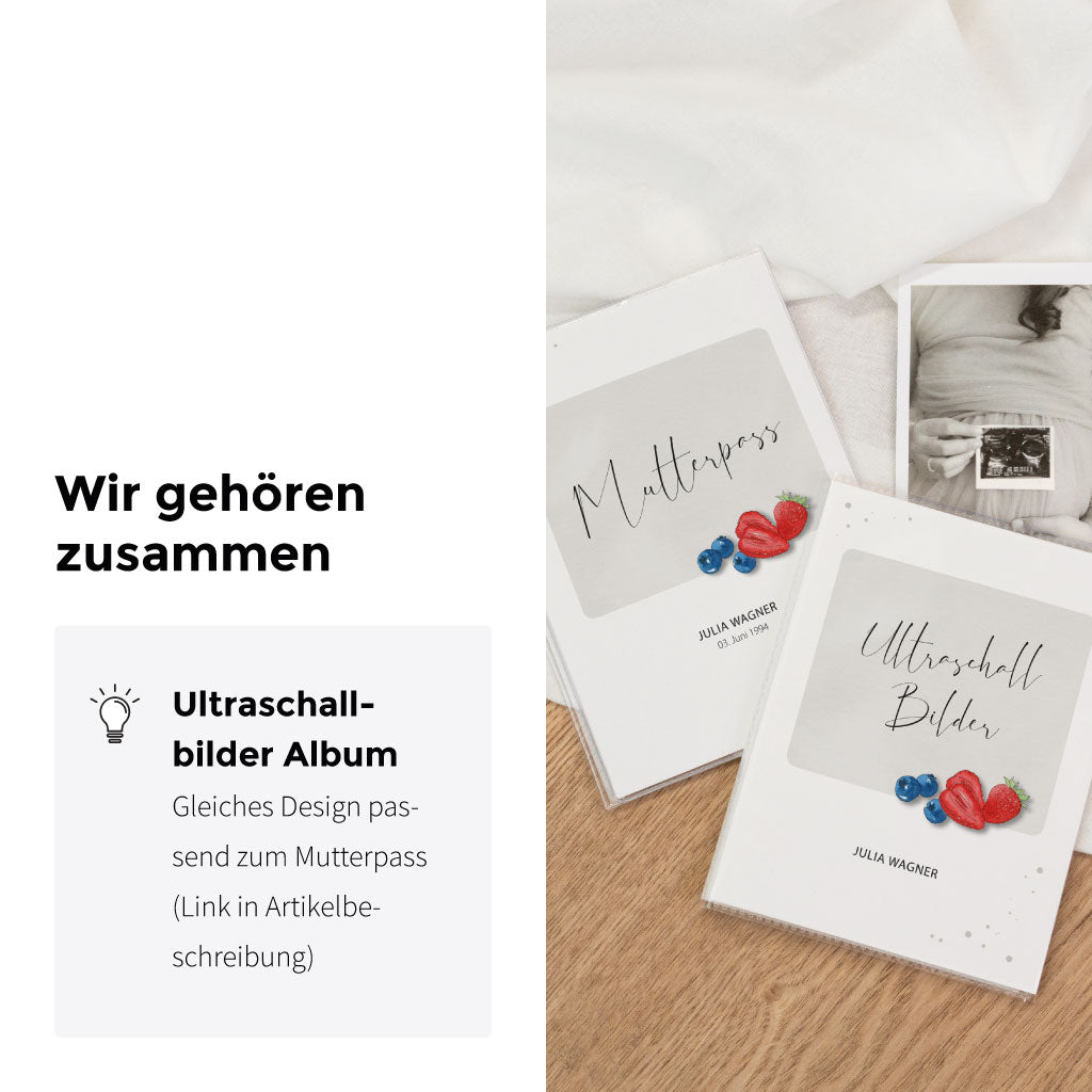 Passend zum Mutterpass gibt es auch ein Ultraschallbilder Album