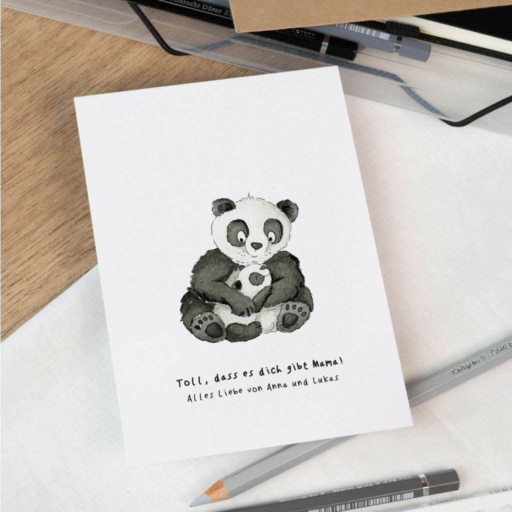 Spruch: Toll, dass es dich gibt Mama!