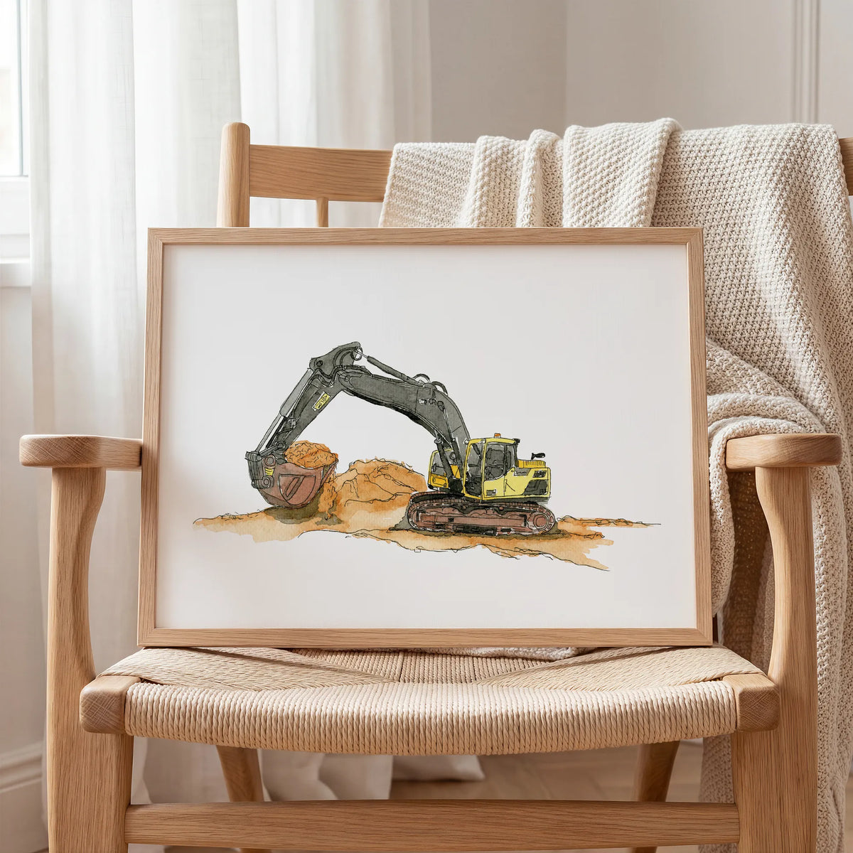Fahrzeug Poster - Bagger