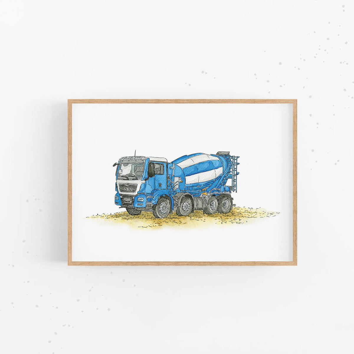 Fahrzeug Poster - Betonmischer