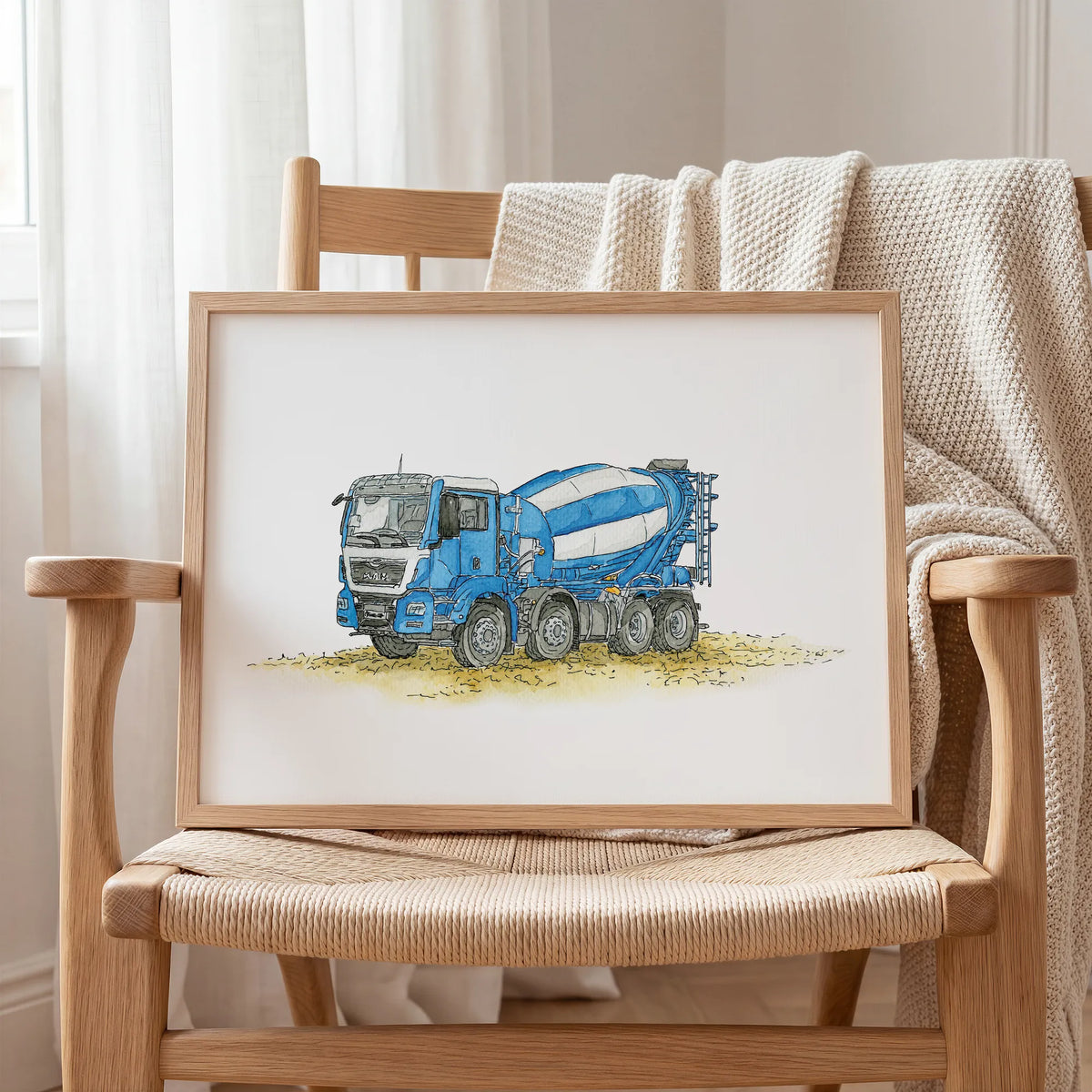 Fahrzeug Poster - Betonmischer