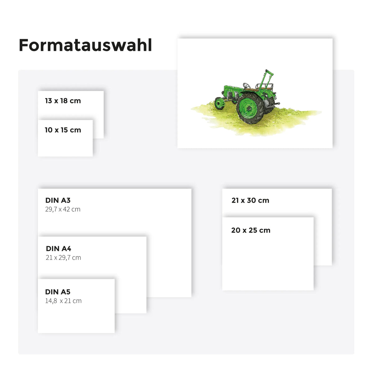 Fahrzeug Poster - Oldtimer Traktor