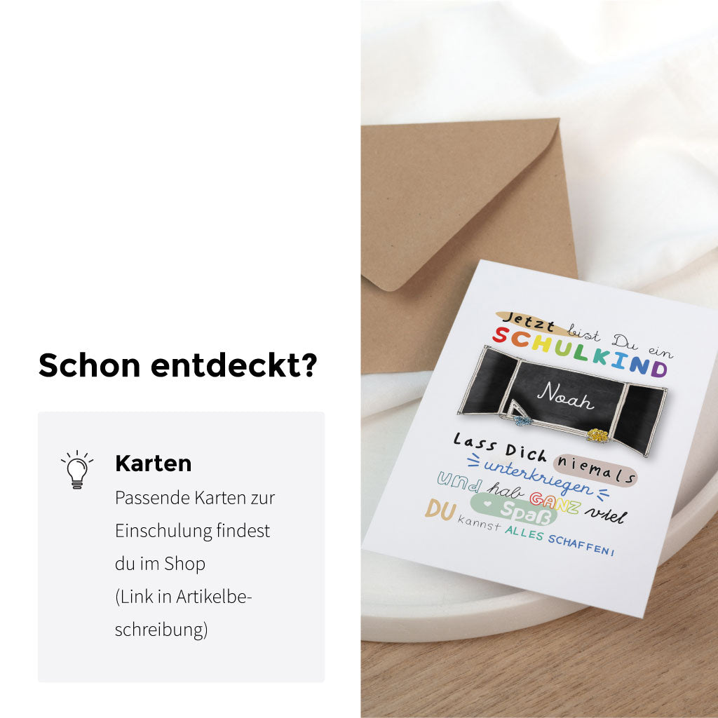 Es gibt dazu auch eine passende Glückwunschkarte