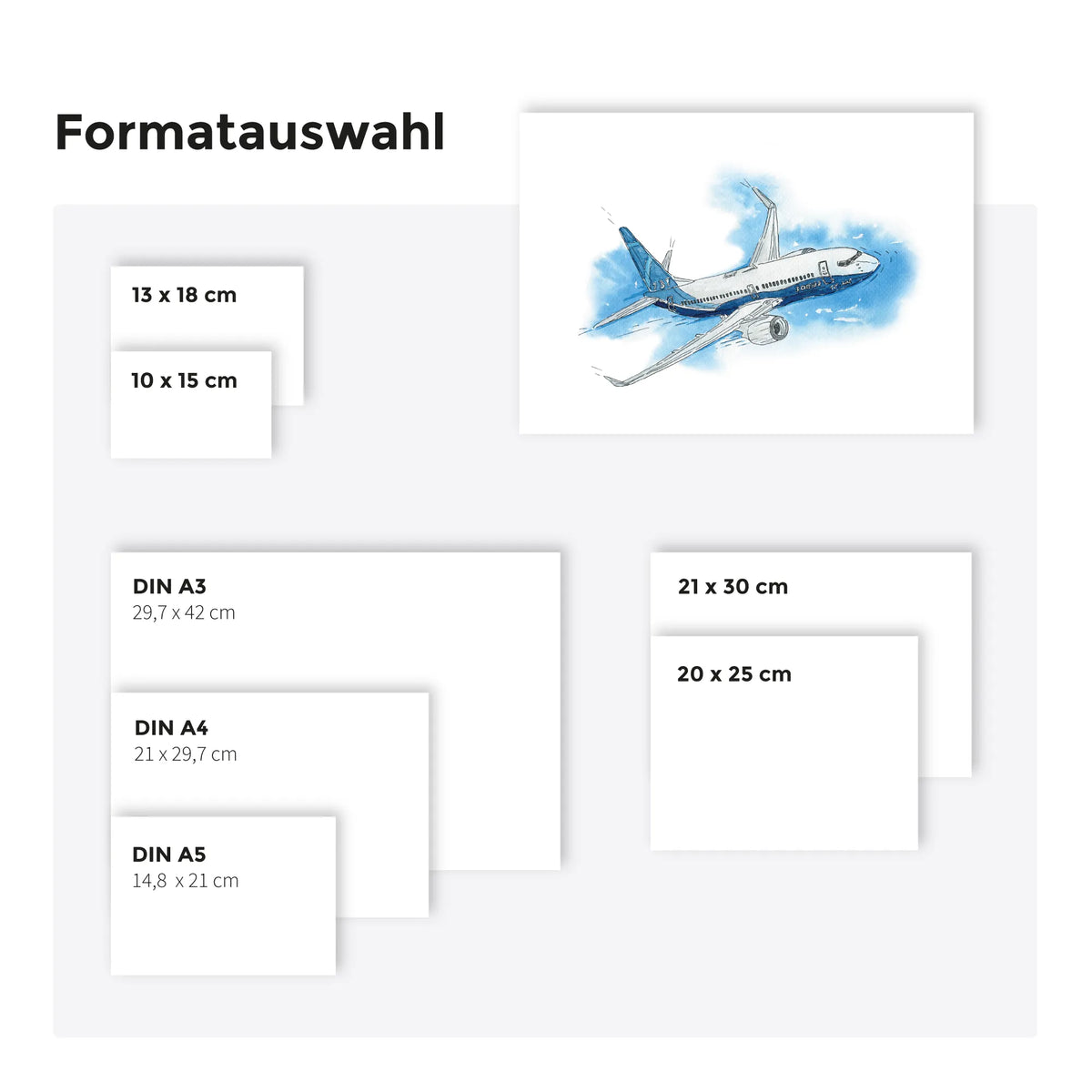 Luftfahrt Poster - Flugzeug