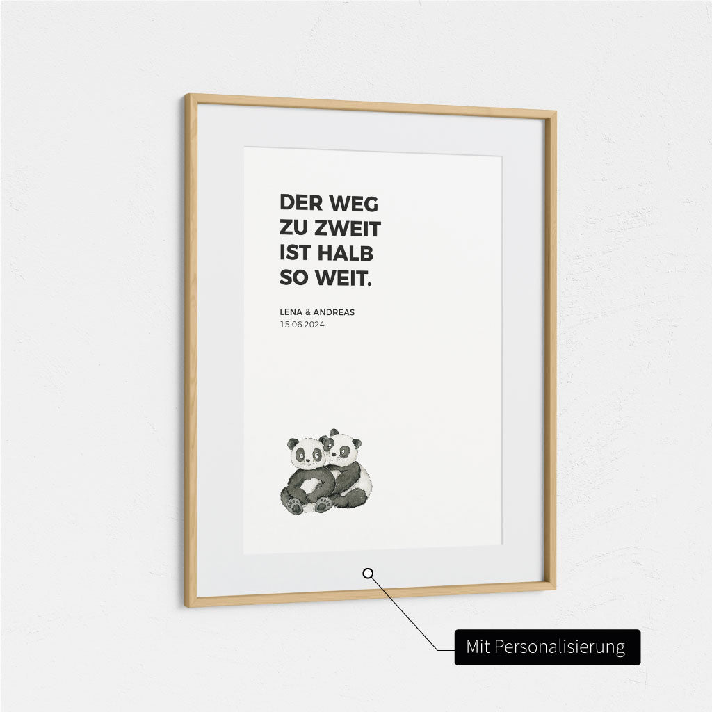 Poster mit Namen und Datum