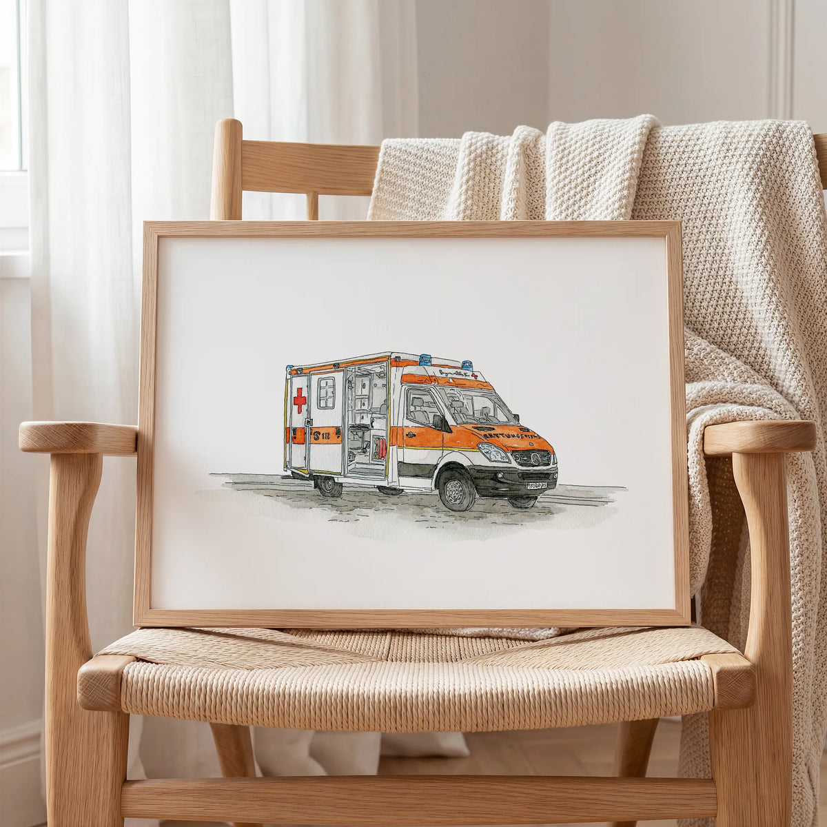 Fahrzeug Poster - Krankenwagen