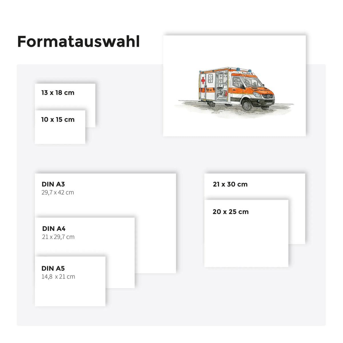 Fahrzeug Poster - Krankenwagen