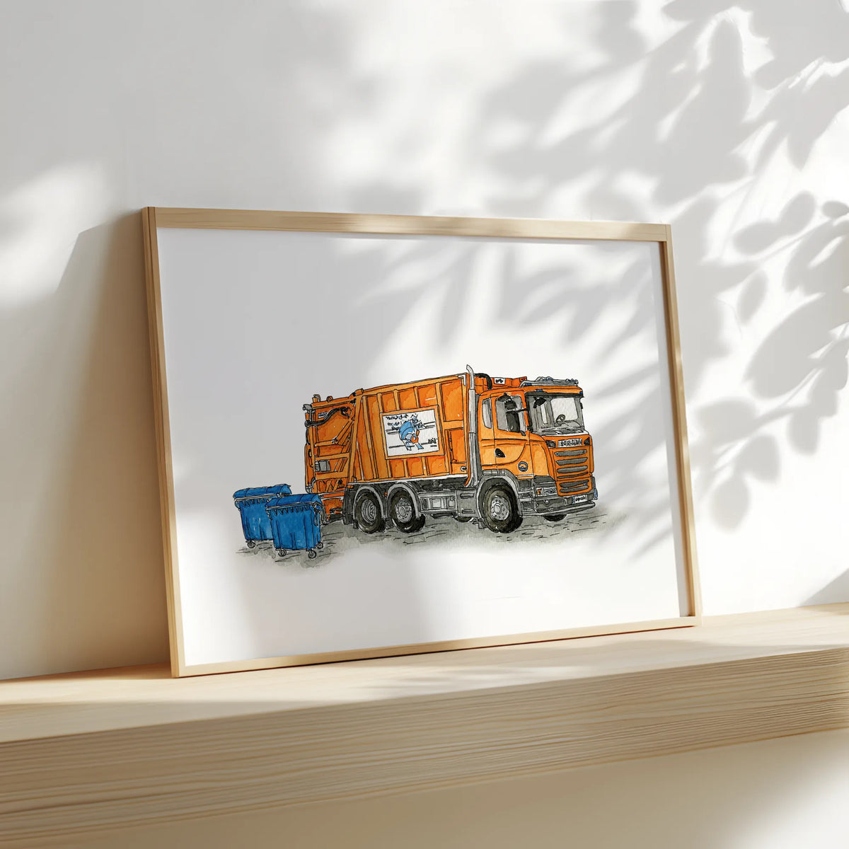Fahrzeug Poster - Müllabfuhr