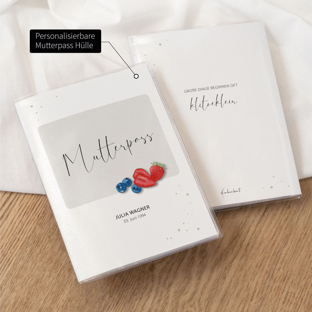 Personalisierbare Mutterpass Hülle
