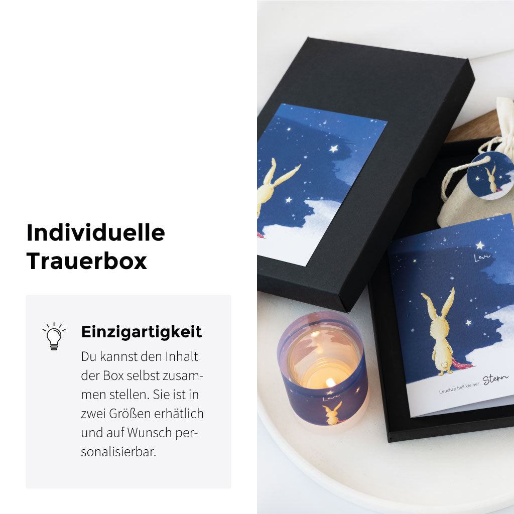 Die Trostbox lässt sich selbst zusammenstellen und wird personalisiert
