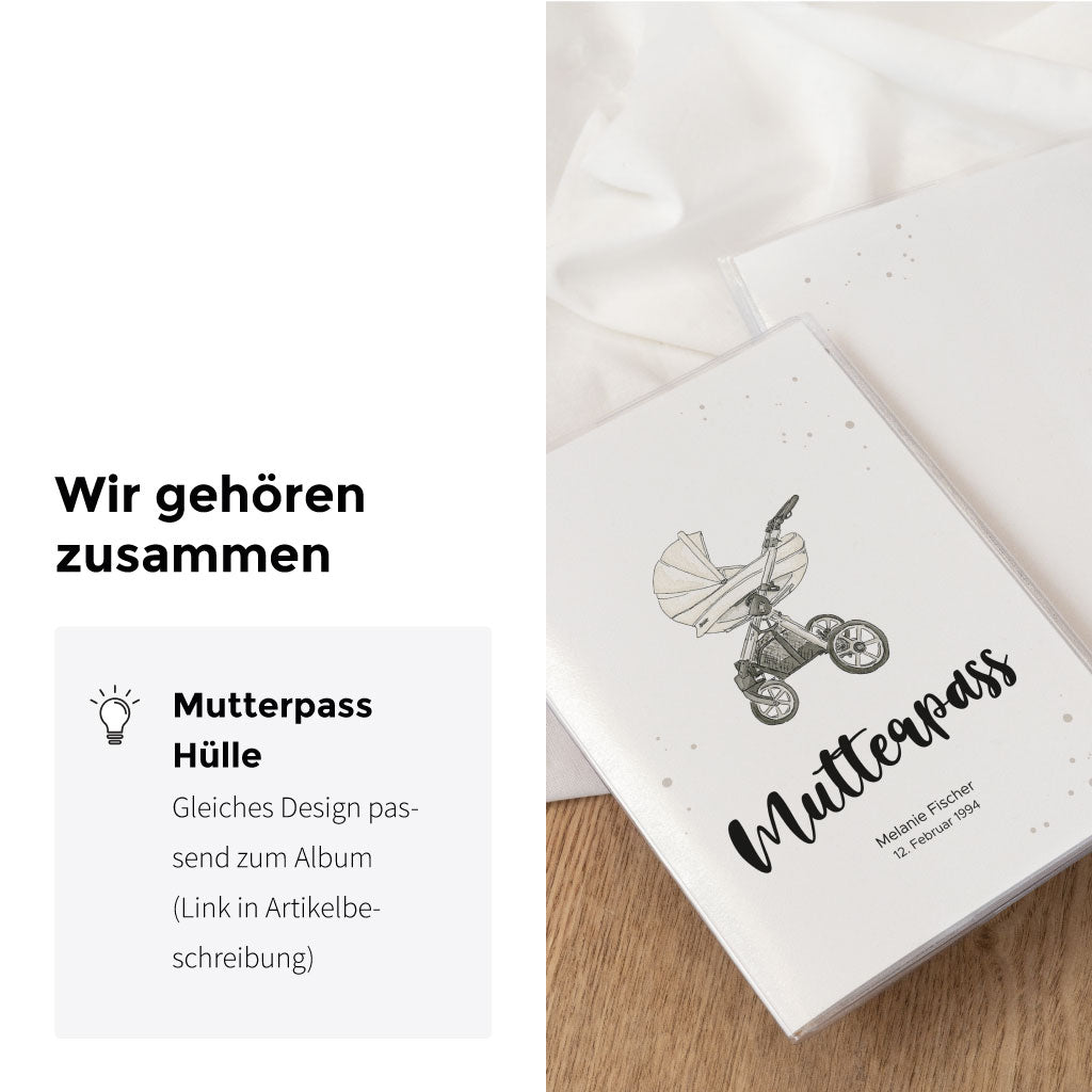 Passend zum Ultraschallbilder Album gibt es auch eine Mutterpass Hülle