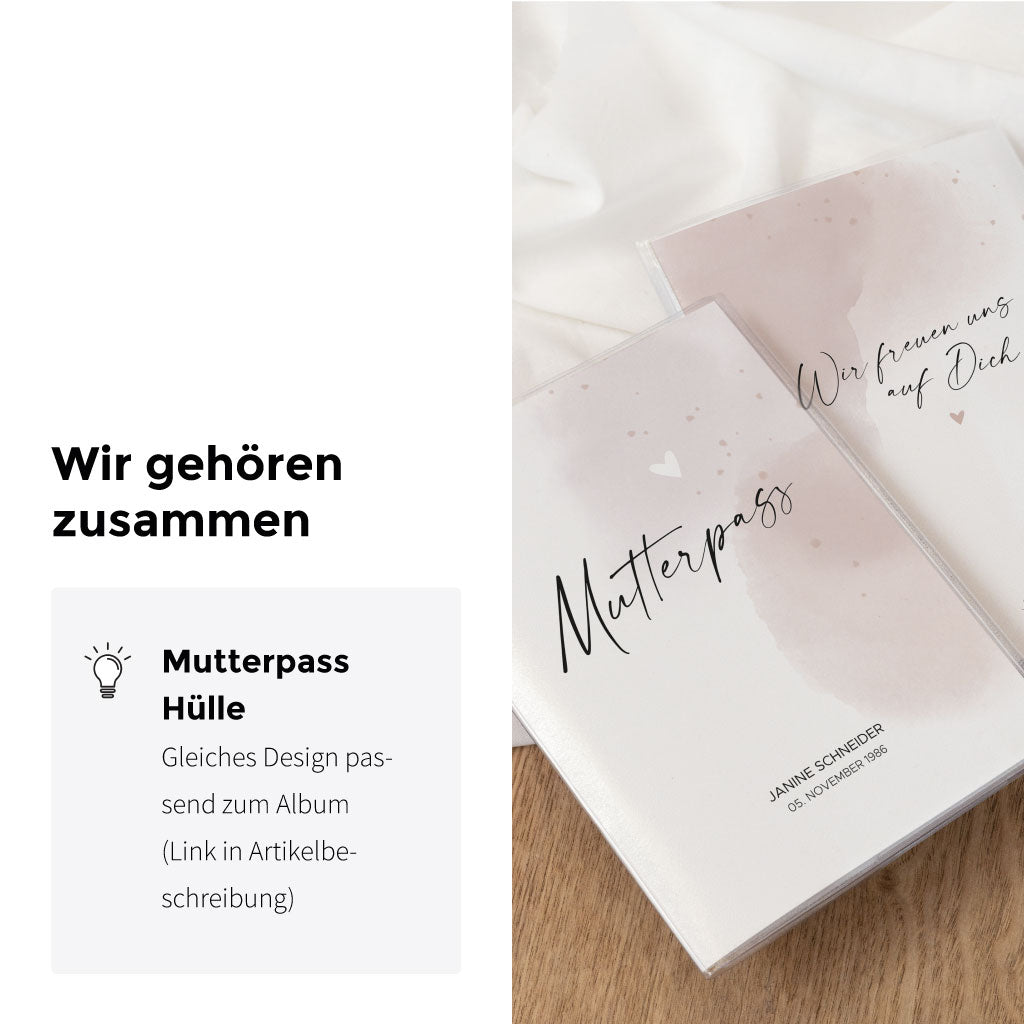 Passend zum Ultraschallbilder Album gibt es auch eine Mutterpass Hülle