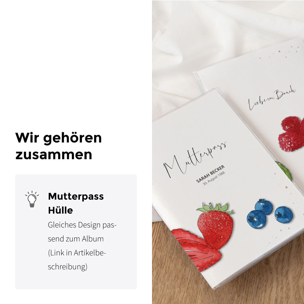 Passend zum Ultraschallbilder Album gibt es auch eine Mutterpass Hülle