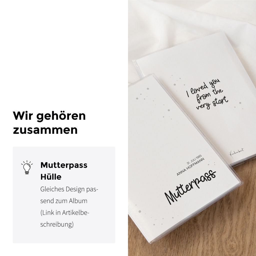 Passend zum Ultraschallbilder Album gibt es auch eine Mutterpass Hülle
