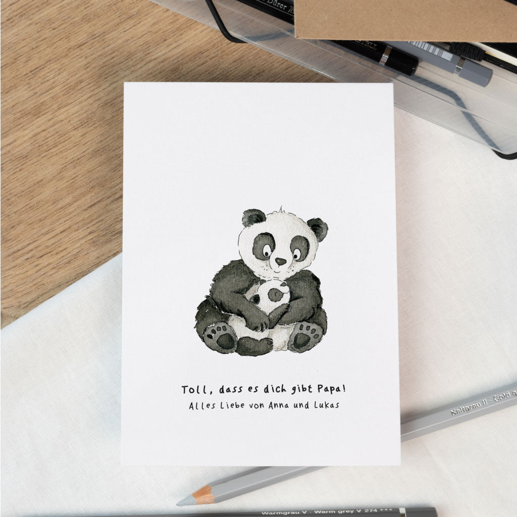 Spruch: Toll, dass es dich gibt Papa!