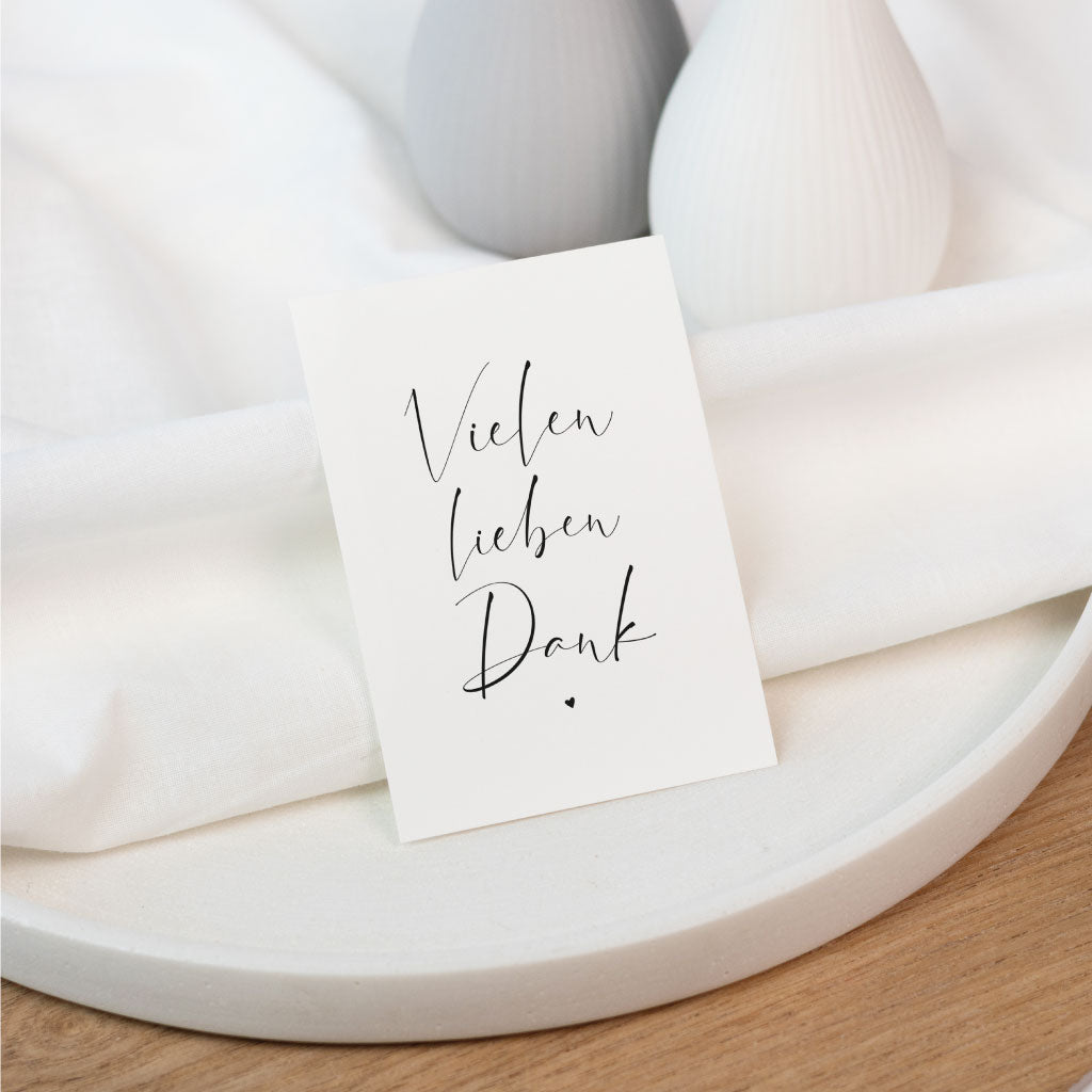 Mini Karte Vielen lieben Dank