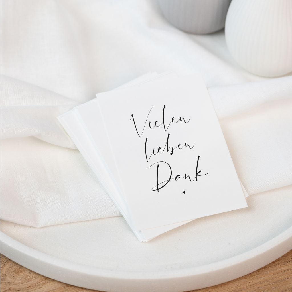 Karte zum Danke sagen