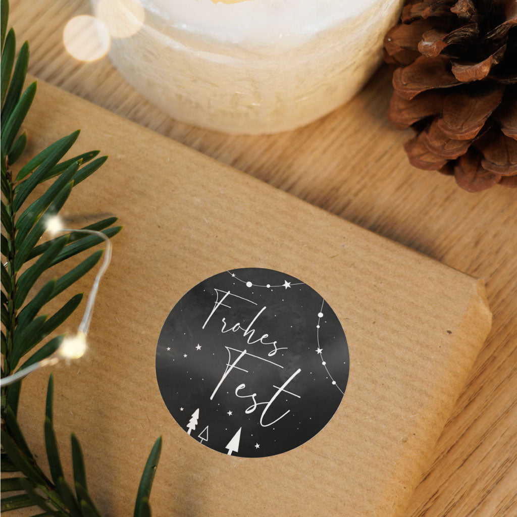 Etiketten Set zum Einpacken der Weihnachtsgeschenke und als Dekoration