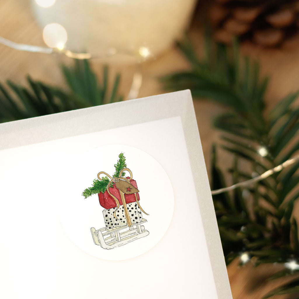 Weihnachtsaufkleber zum Aufhübschen deiner Weihnachtspost