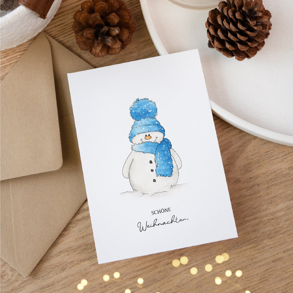 Christmas card - Merry Christmas | Snowman