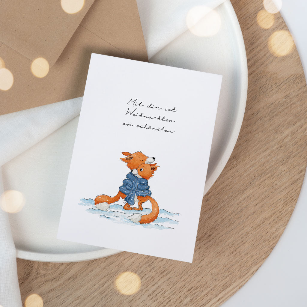 Ich liebe dich Karte Weihnachten