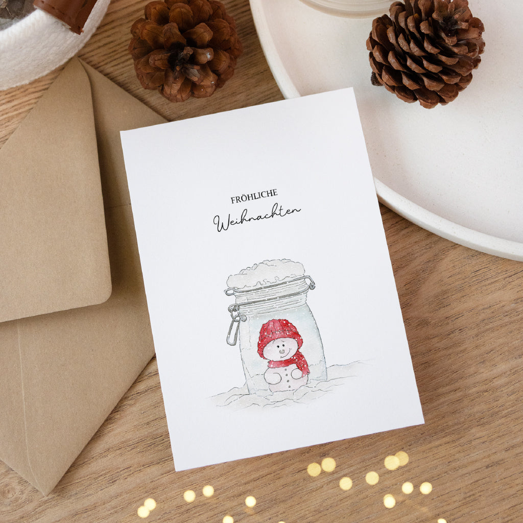 Christmas card - Merry Christmas | Snowman
