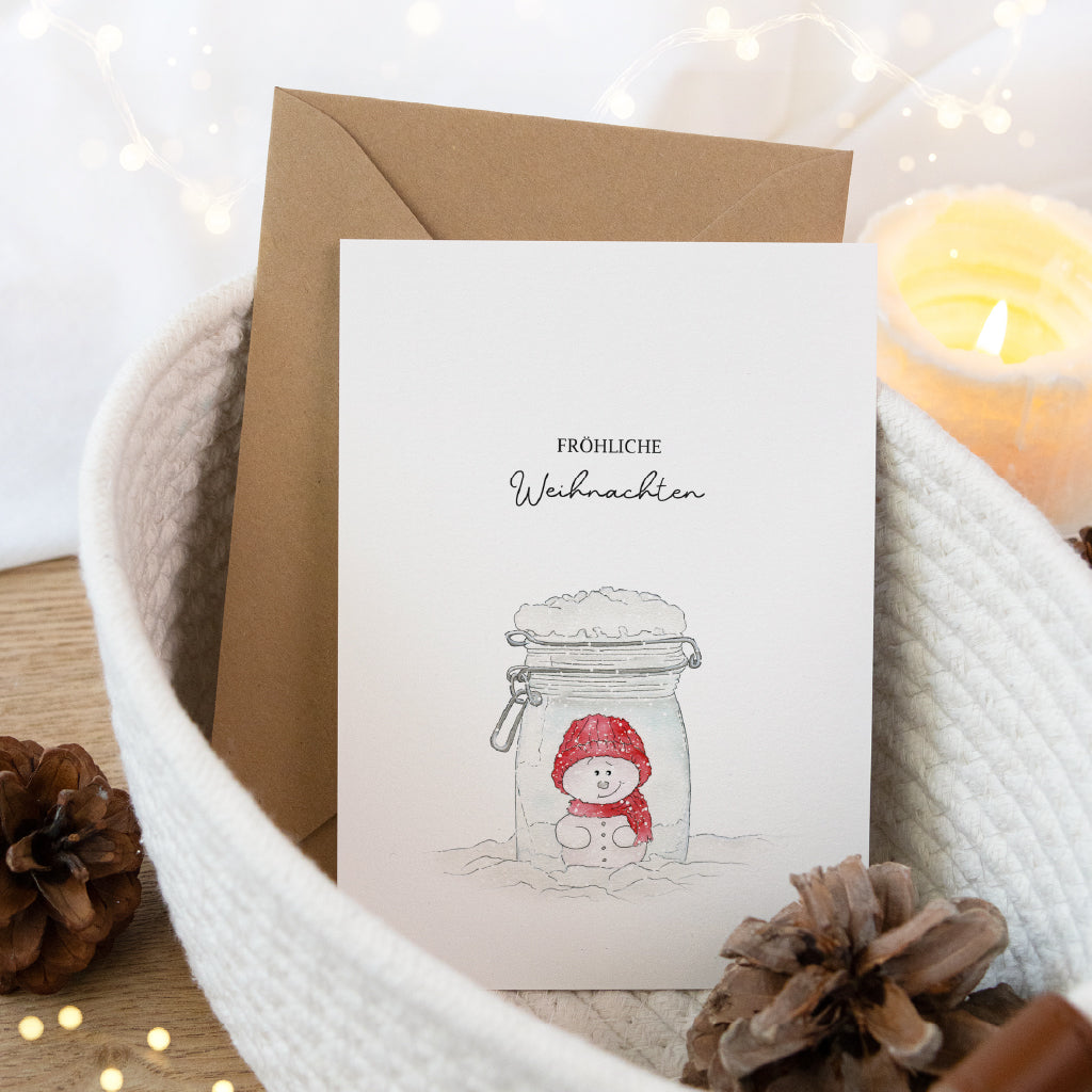 Christmas card - Merry Christmas | Snowman
