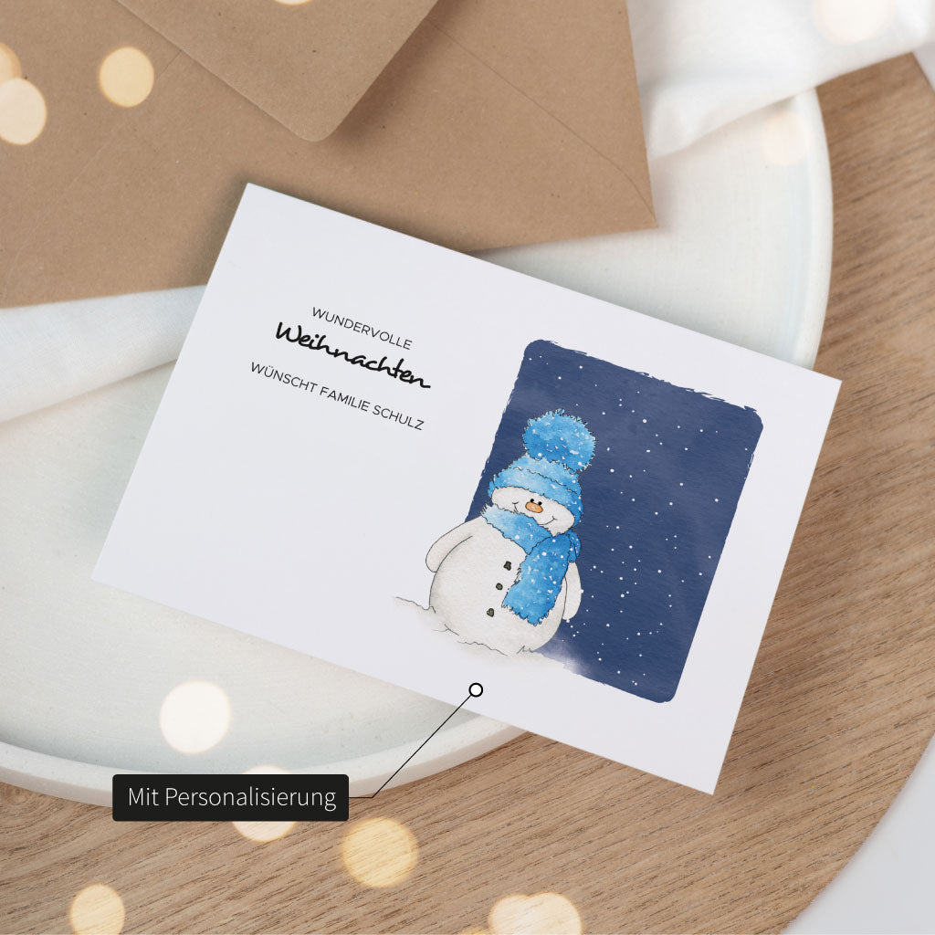 Klappkarte mit Personalisierung und Namen