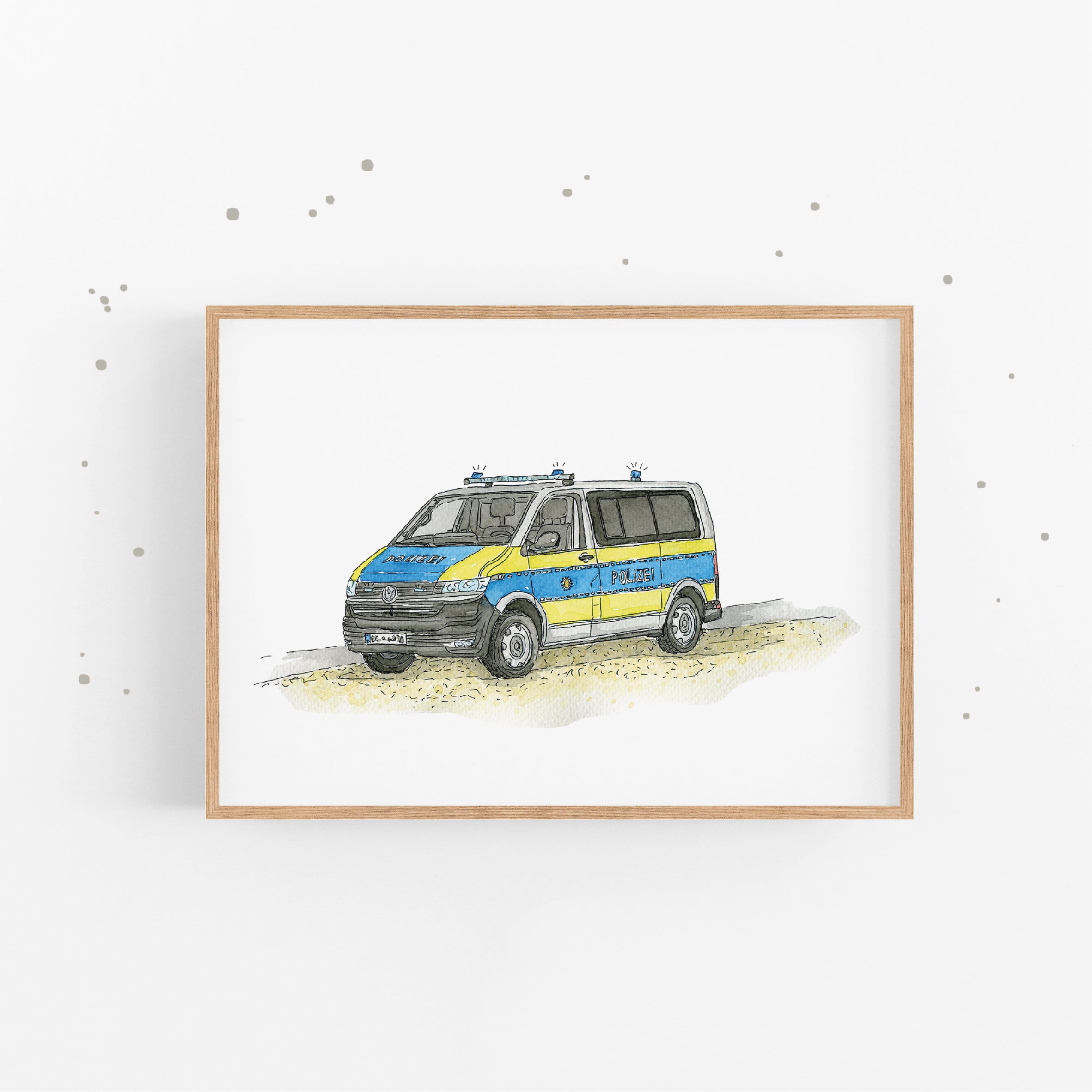 Vehicle Poster - Ambulance | Picture for the children's room | gift idea