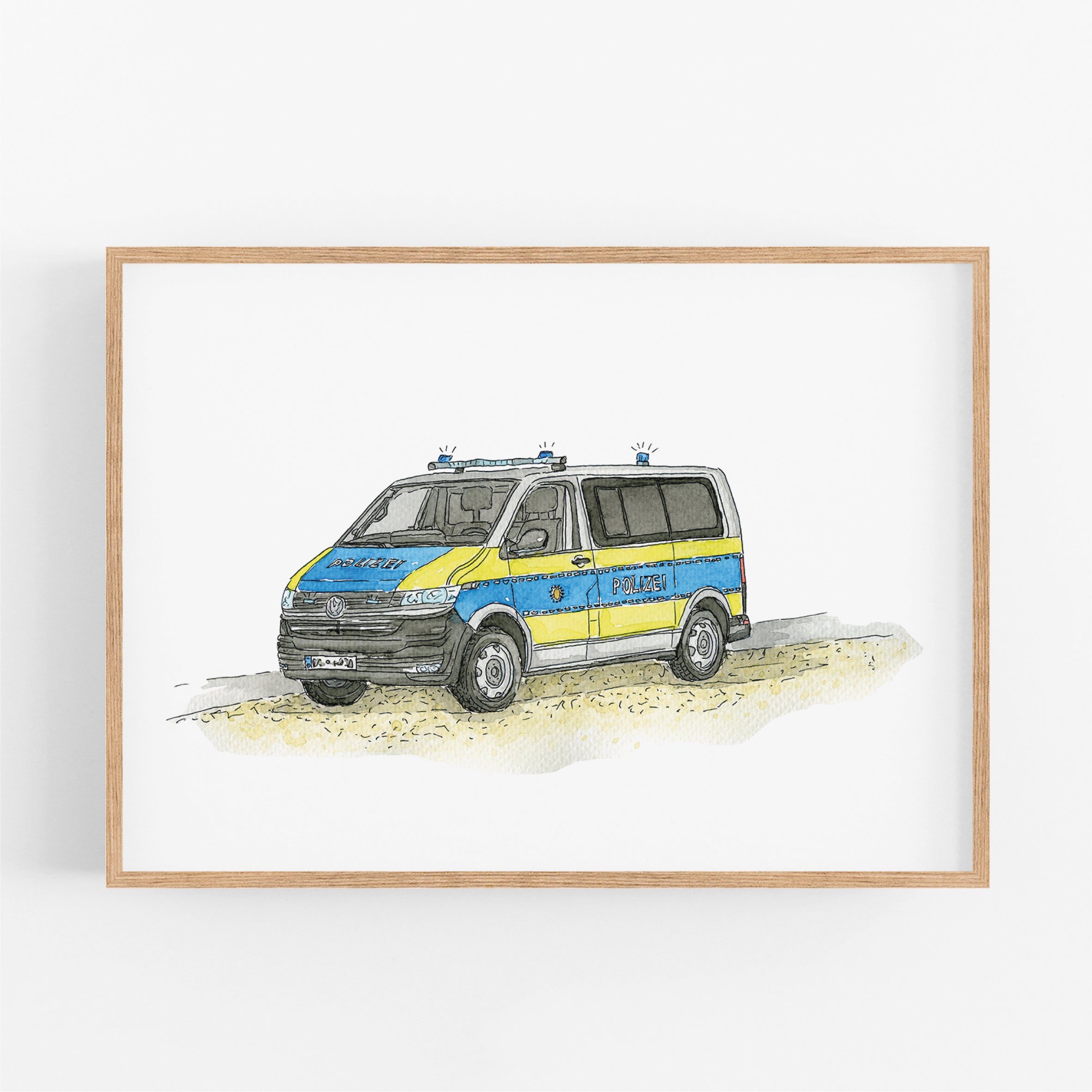 Vehicle Poster - Ambulance | Picture for the children's room | gift idea