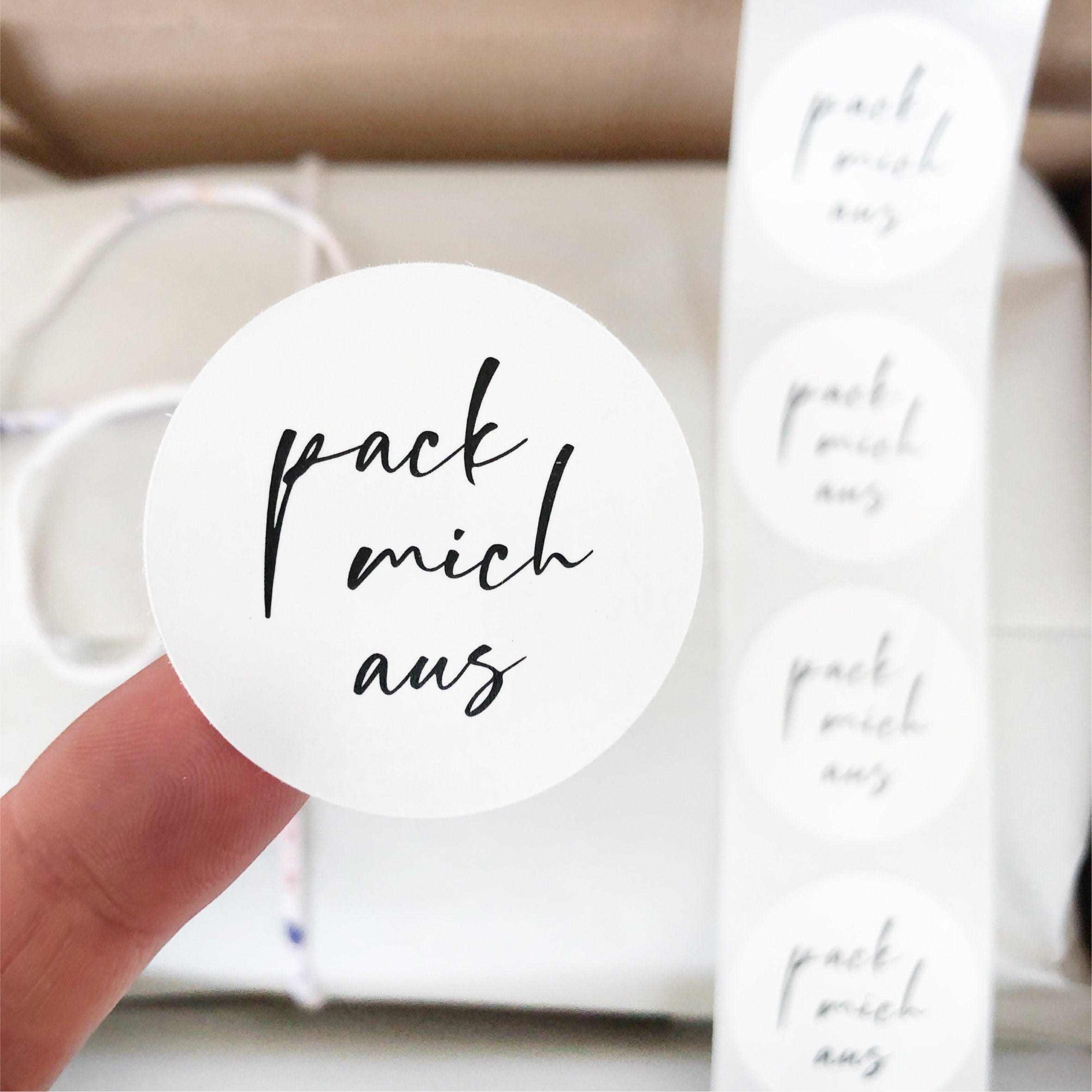 Aufkleber - Pack mich aus