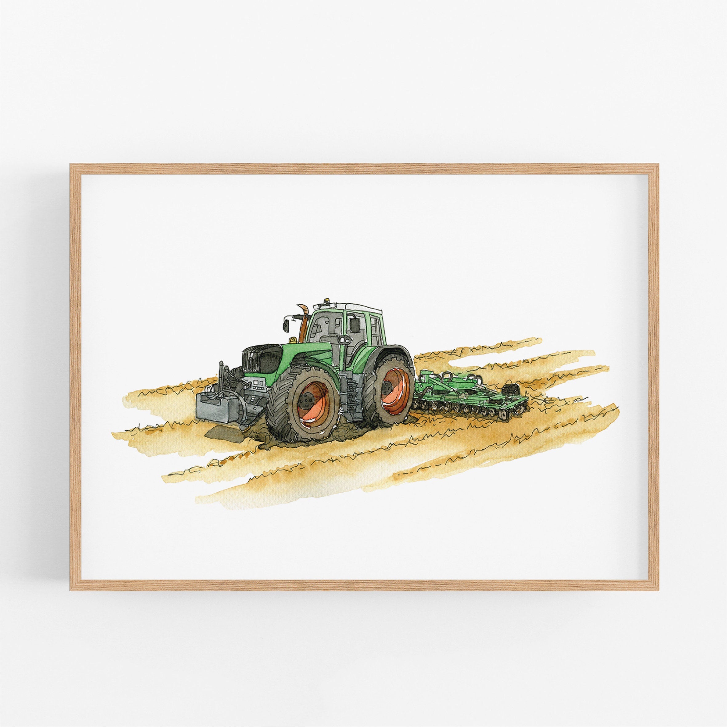 Fahrzeug Poster Set - Traktor und Mähdrescher