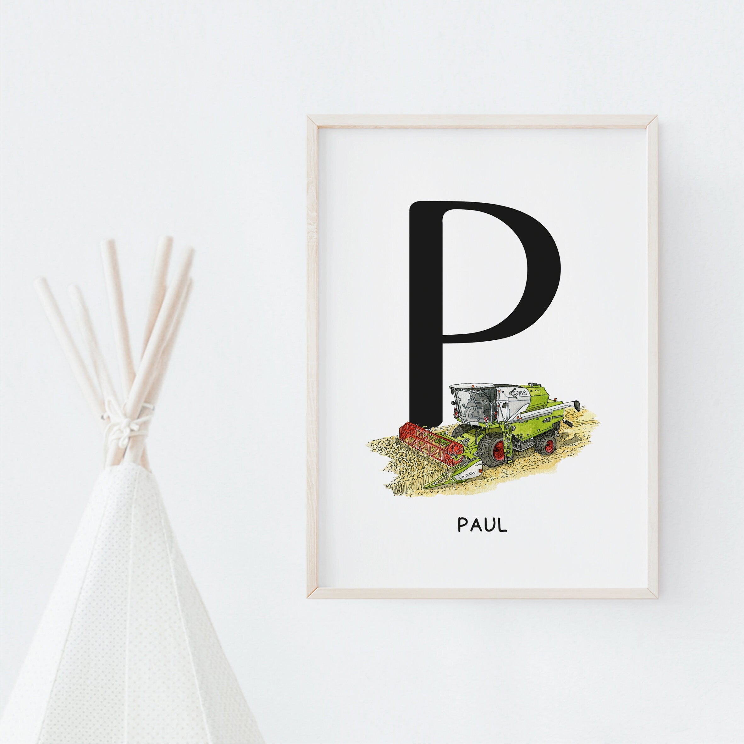 Vehicle Poster - Combine Harvester | Initial