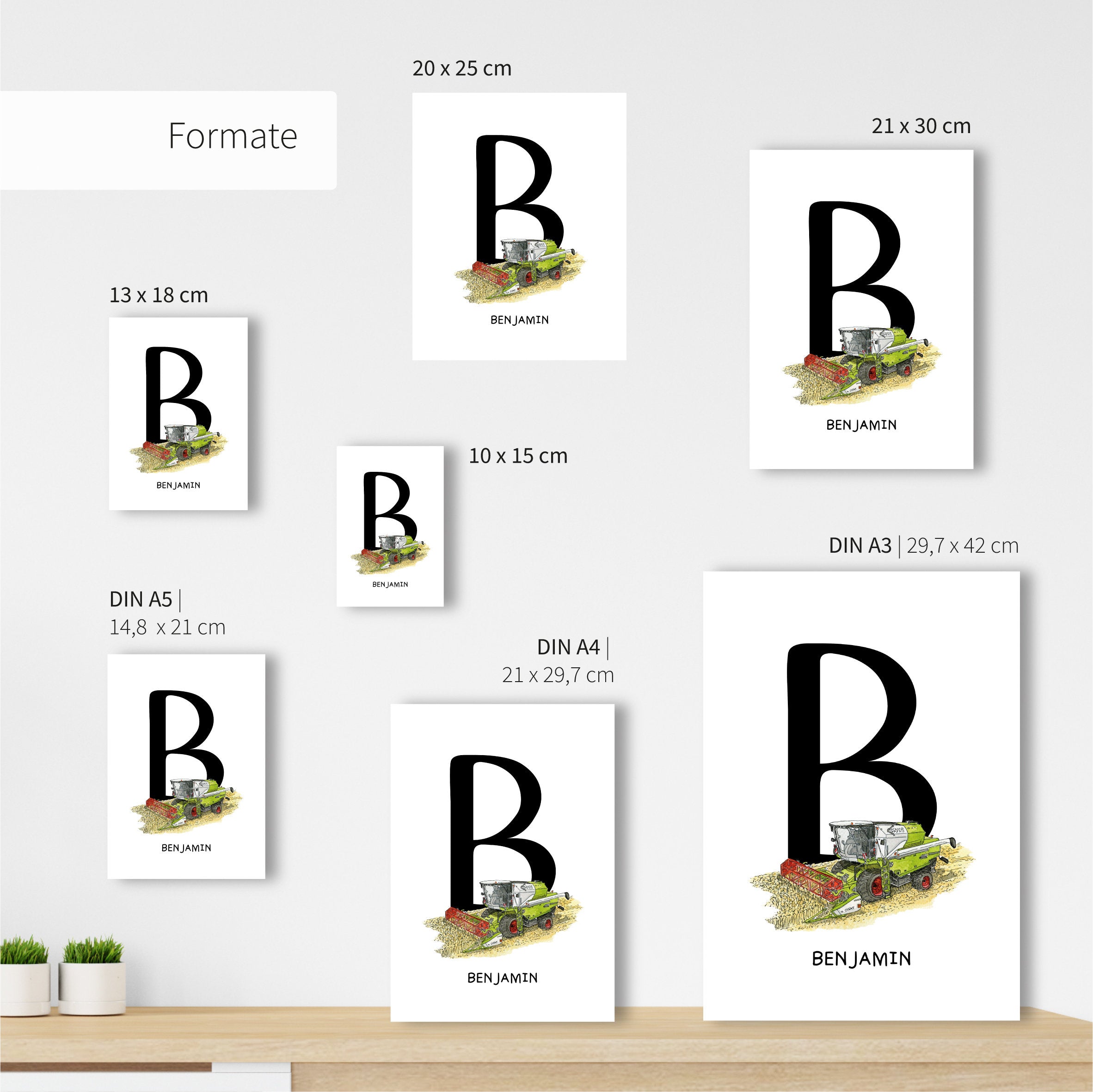 Vehicle Poster - Combine Harvester | Initial