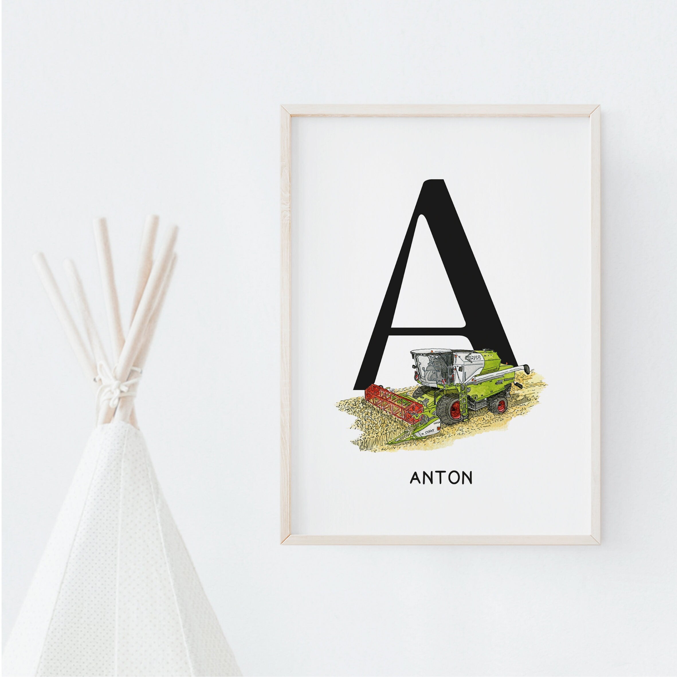 Vehicle Poster - Combine Harvester | Initial