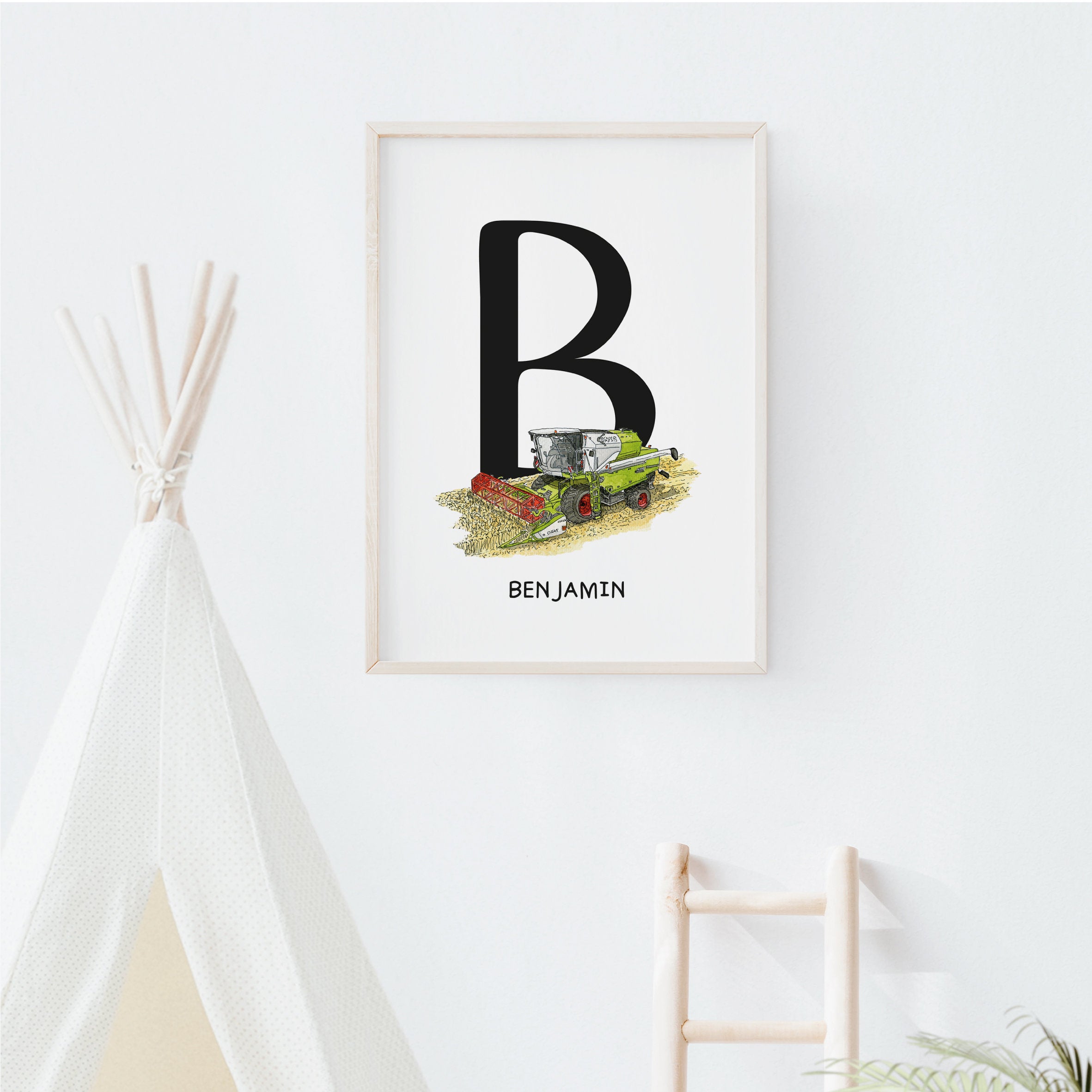 Vehicle Poster - Combine Harvester | Initial