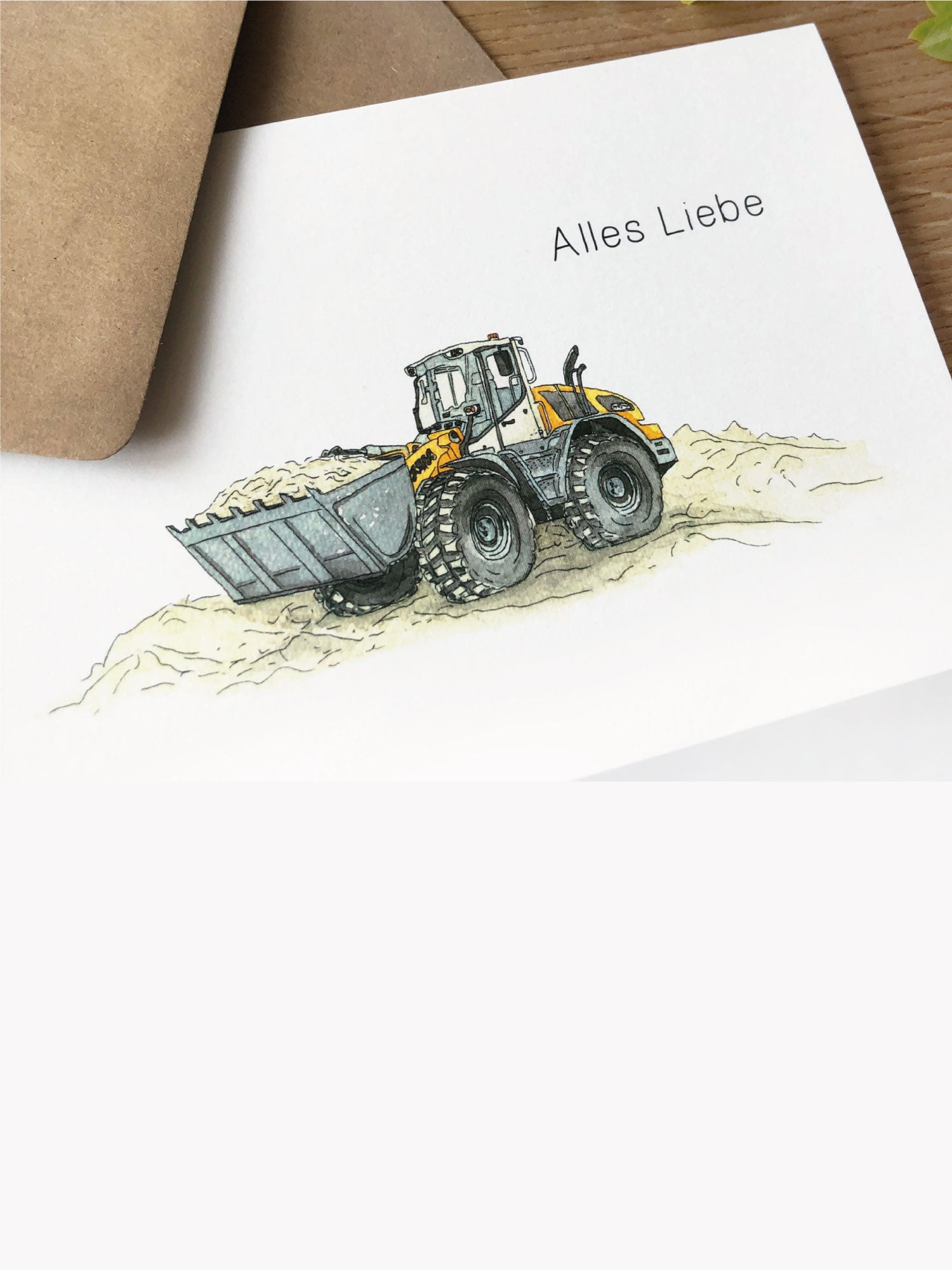 Kollektion Fahrzeug Karten Bagger Traktor Bauernhof Baustelle Funkenbunt