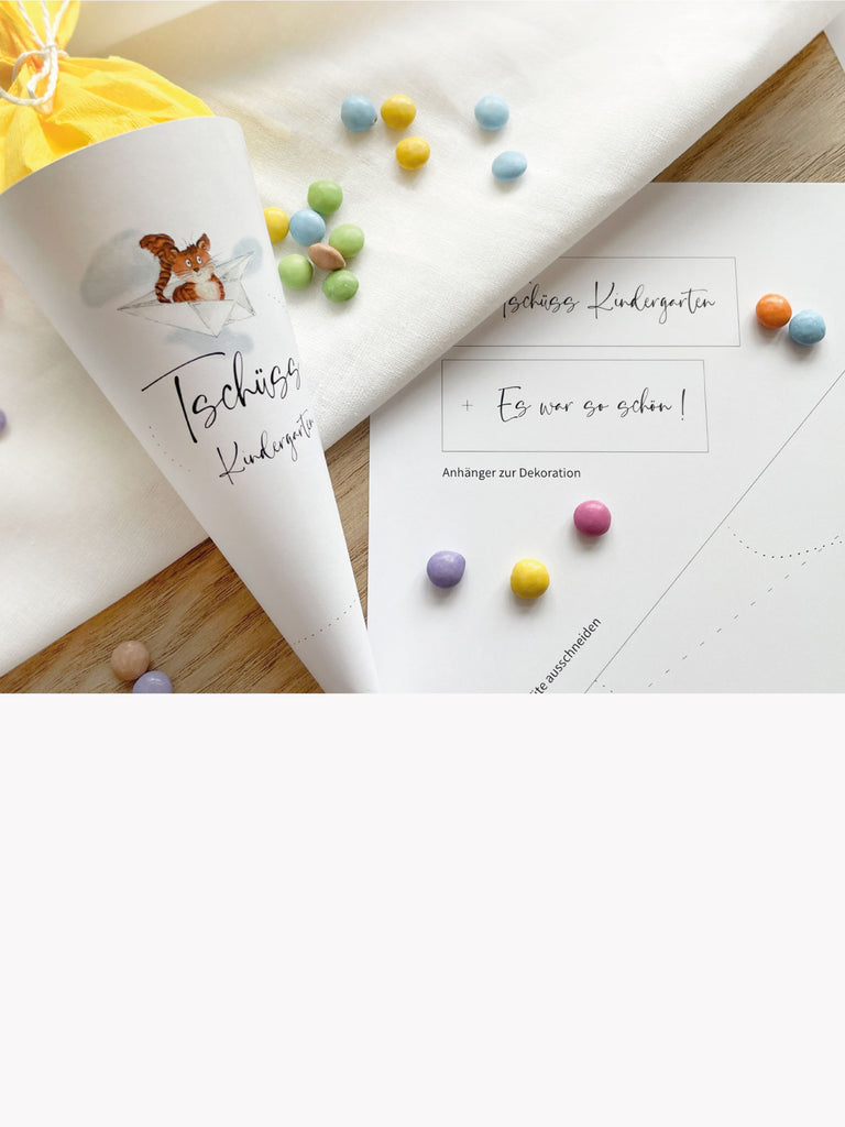 Digitale Downloads Kindergarten Abschied Geschenk Erzieherin Funkenbunt