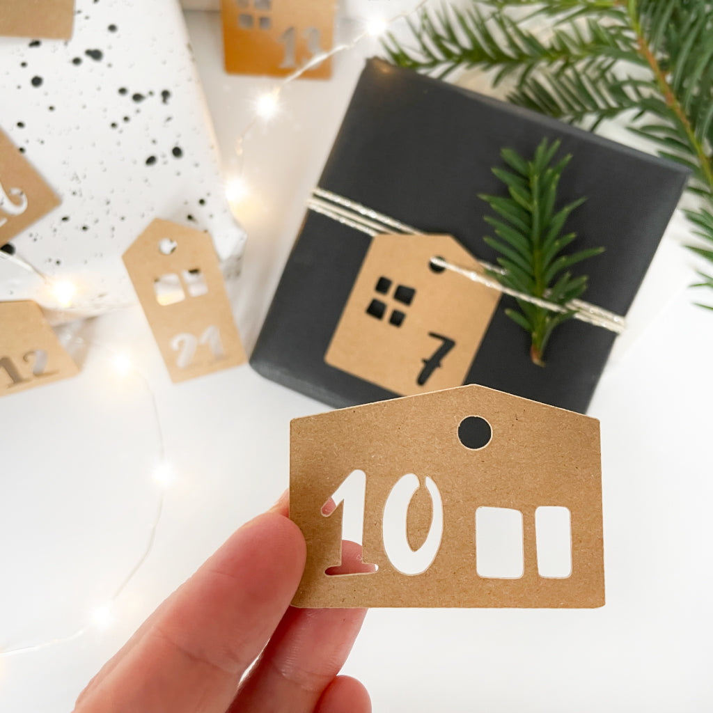 Stabiler Kraftkarton ideal für kleine Weihnachtsgeschenke oder Tütchen Kalender