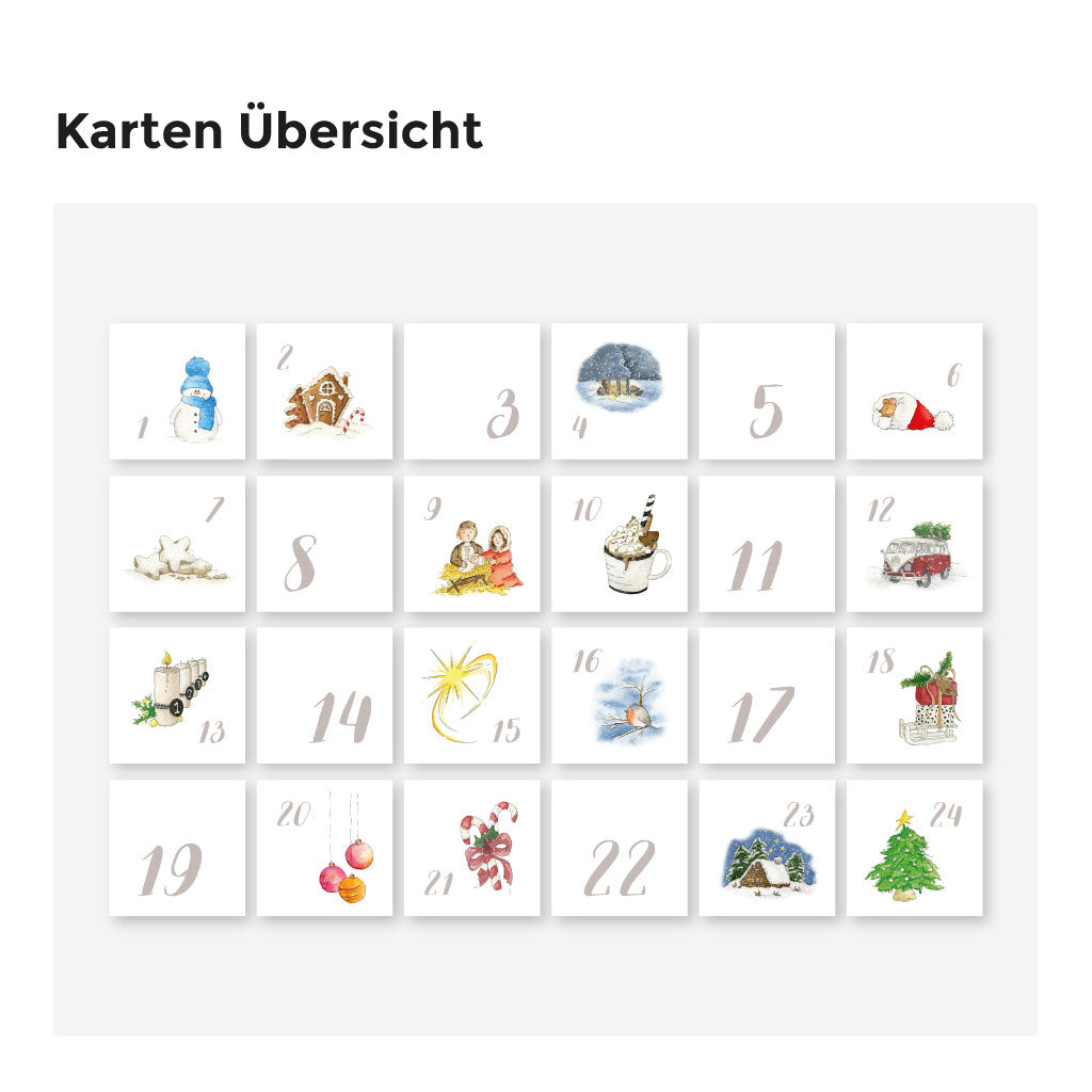 Übersicht der 24 Karten