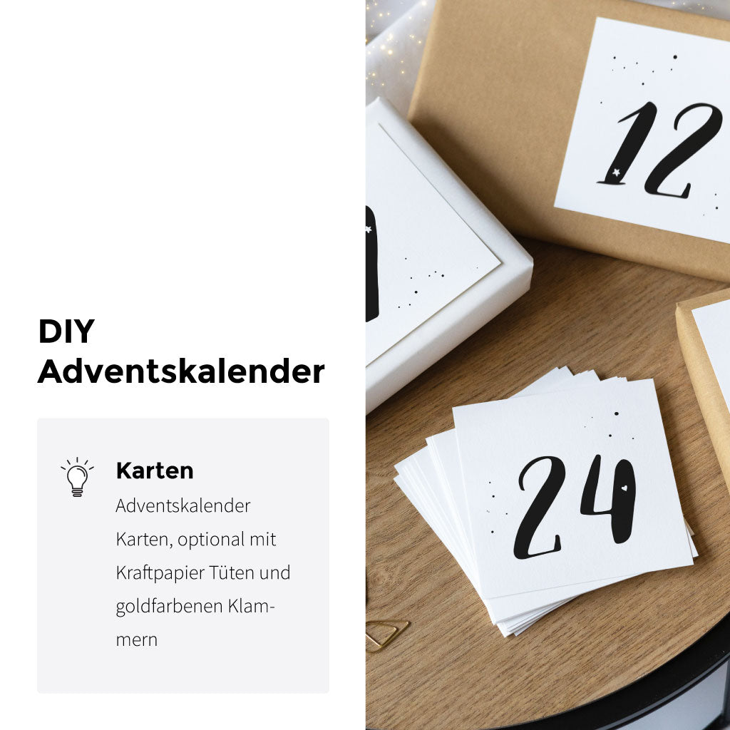 Optional mit Kraftpapier Tüten und goldfarbenen Klammern