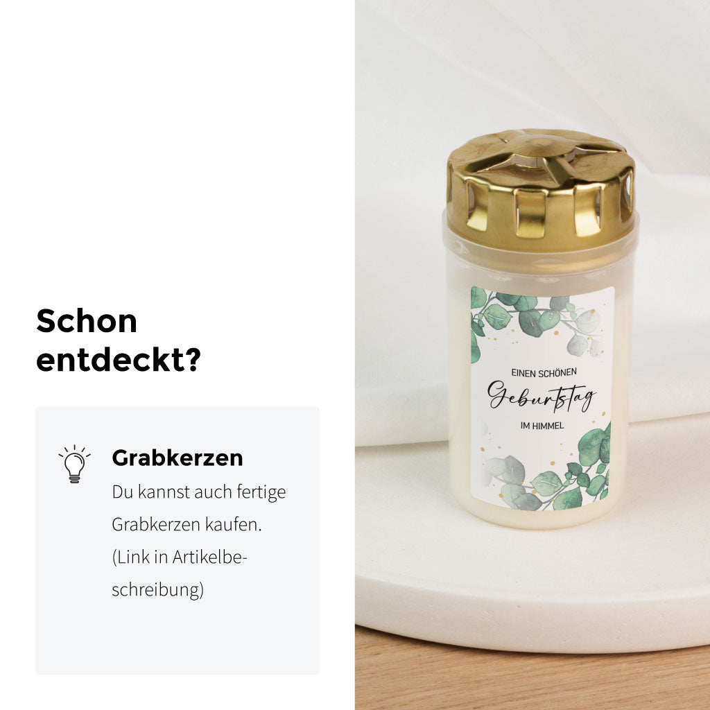 Es gibt auch fertige Kerzen zu kaufen