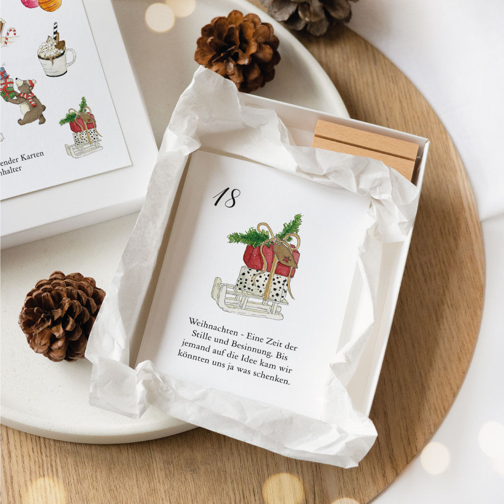 Download lustige Adventskalender Karten mit Sprüchen