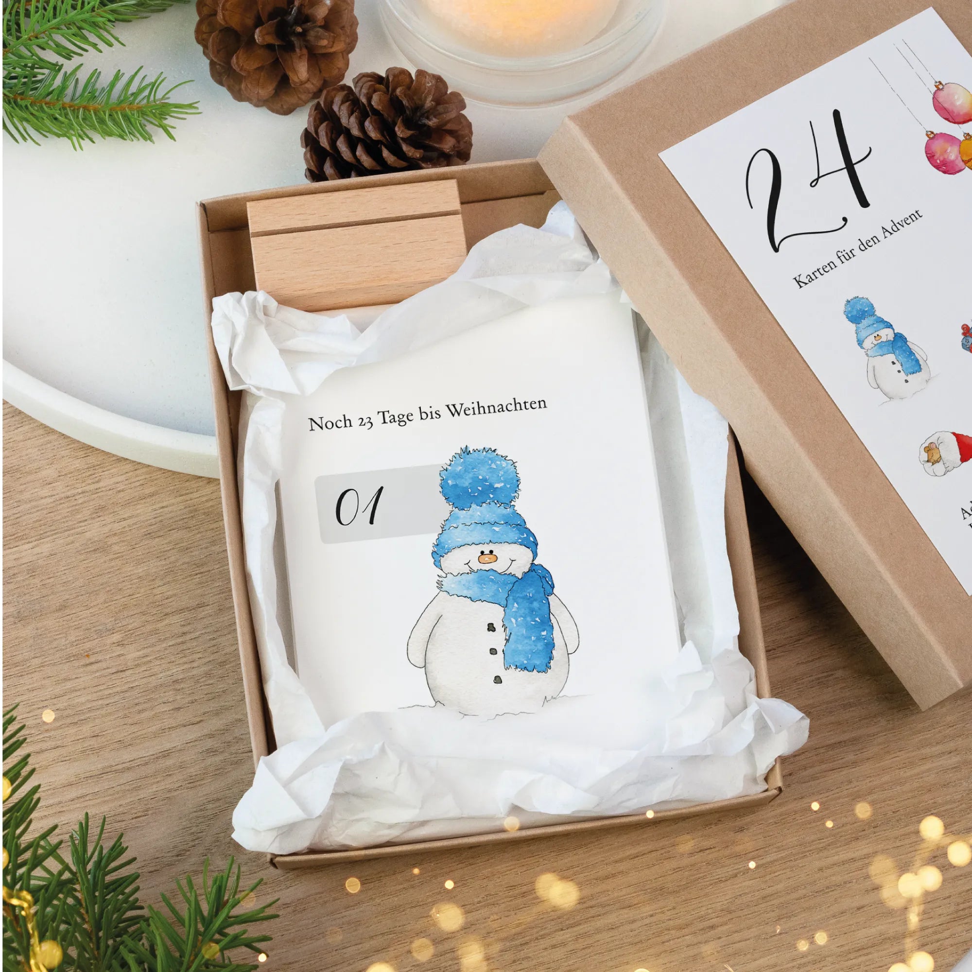 Download Adventskalender Karten - Countdown Weihnachten
