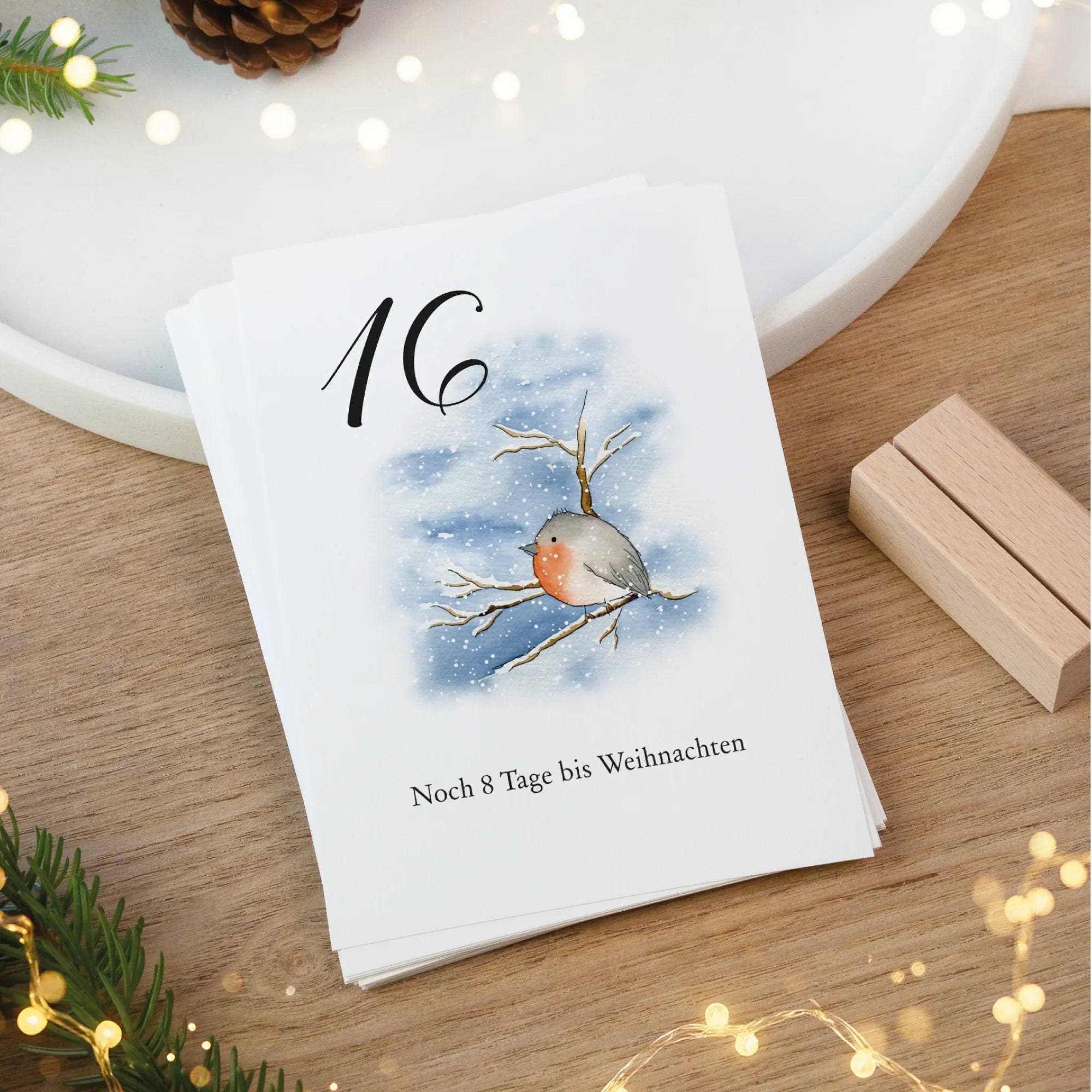 Download Adventskalender Karten - Countdown Weihnachten