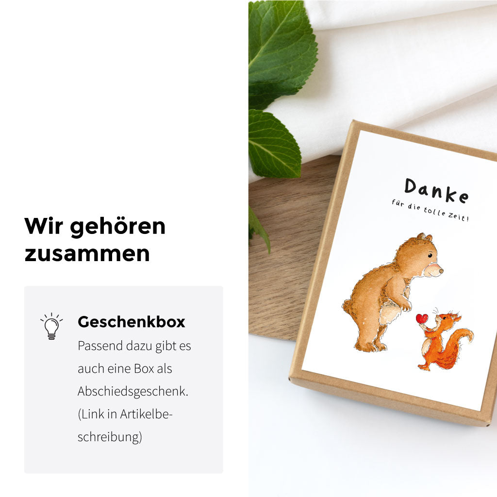 Passend zur Mini Zuckertüte gibt es auch eine Karte, Geschenkbox und Deko Anhänger