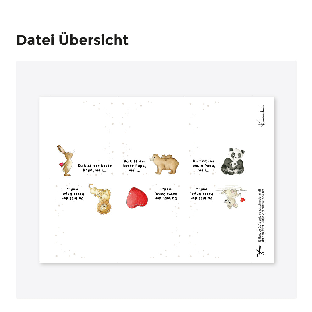 Digitale PDF Datei in DIN A4 Größe