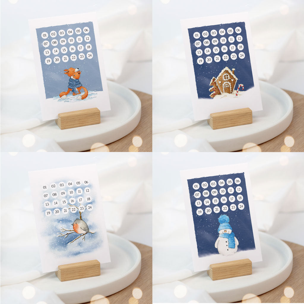 Weitere Adventskalender Karten im Funkenbunt Shop