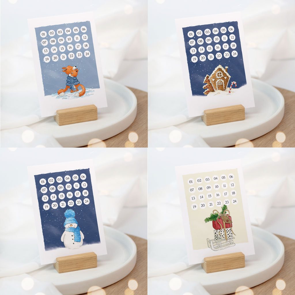 Weitere Adventskalender Karten im Funkenbunt Shop