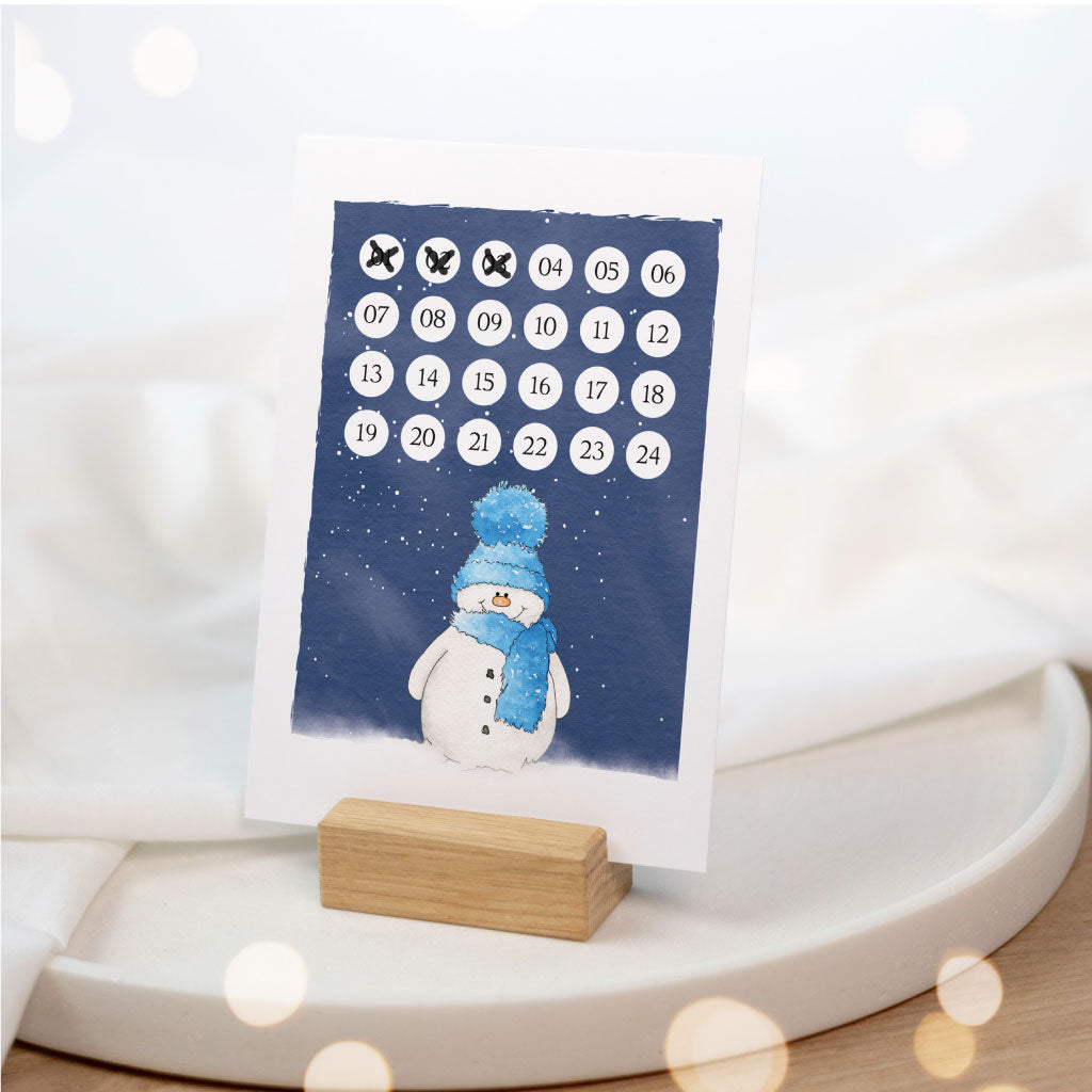 Adventskalender Karte zum Download